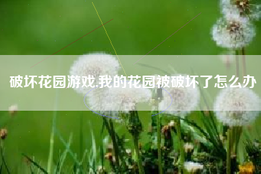 破坏花园游戏,我的花园被破坏了怎么办
