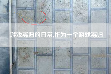 游戏寡妇的日常,作为一个游戏寡妇