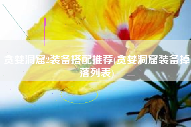 贪婪洞窟2装备搭配推荐(贪婪洞窟装备掉落列表)