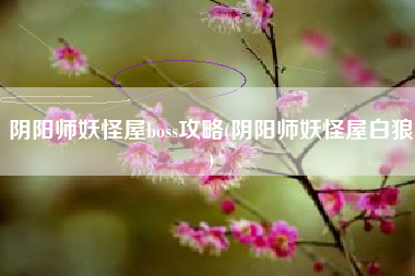 阴阳师妖怪屋boss攻略(阴阳师妖怪屋白狼)