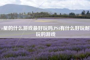 r星的什么游戏最好玩吗,PS4有什么好玩耐玩的游戏