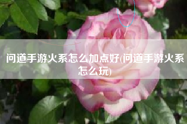 问道手游火系怎么加点好(问道手游火系怎么玩)