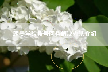 魂器学院账号回档解决办法介绍