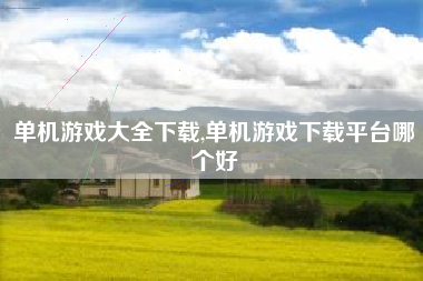 单机游戏大全下载,单机游戏下载平台哪个好