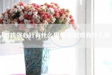 游戏强心针有什么用,抵制游戏有什么用