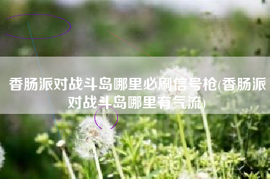 香肠派对战斗岛哪里必刷信号枪(香肠派对战斗岛哪里有气流)
