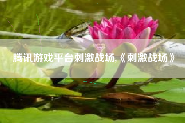 腾讯游戏平台刺激战场,《刺激战场》
