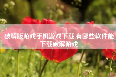 破解版游戏手机游戏下载,有哪些软件能下载破解游戏