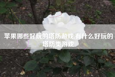 苹果哪些好玩的塔防游戏,有什么好玩的塔防类游戏