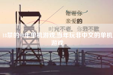 18禁的98年单机游戏,当年玩非中文的单机游戏
