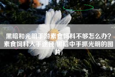黑暗和光明手游素食饲料不够怎么办？素食饲料入手途径(黑暗中手抓光明的图片)