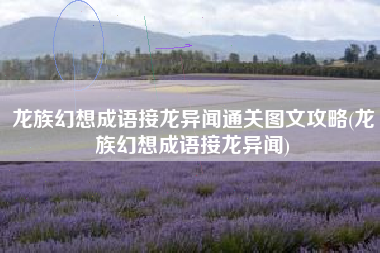 龙族幻想成语接龙异闻通关图文攻略(龙族幻想成语接龙异闻)
