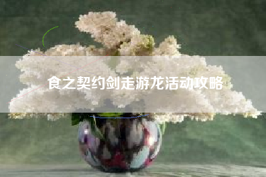 食之契约剑走游龙活动攻略