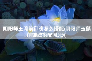 阴阳师玉藻前御魂怎么搭配(阴阳师玉藻前御魂搭配图2020)