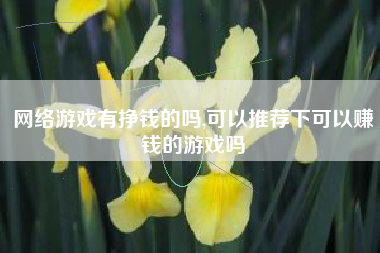 网络游戏有挣钱的吗,可以推荐下可以赚钱的游戏吗