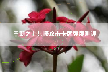 黑潮之上共振攻击卡牌强度测评