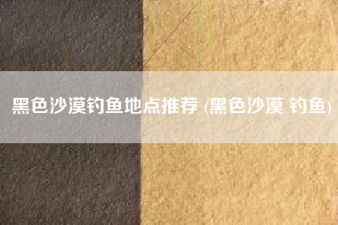 黑色沙漠钓鱼地点推荐 (黑色沙漠 钓鱼)
