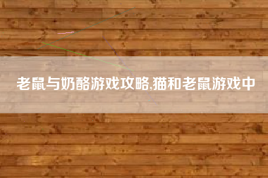 老鼠与奶酪游戏攻略,猫和老鼠游戏中