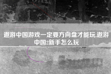 遨游中国游戏一定要方向盘才能玩,遨游中国2新手怎么玩