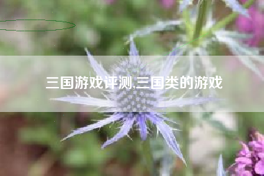 三国游戏评测,三国类的游戏