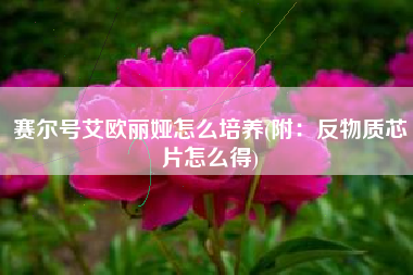 赛尔号艾欧丽娅怎么培养(附：反物质芯片怎么得)