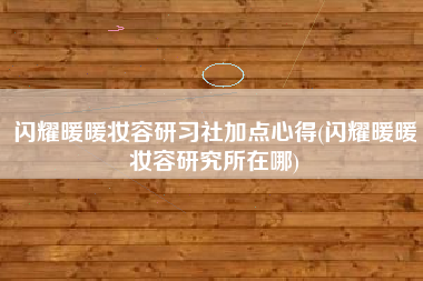 闪耀暖暖妆容研习社加点心得(闪耀暖暖妆容研究所在哪)