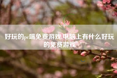 好玩的pc端免费游戏,电脑上有什么好玩的免费游戏