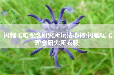 闪耀暖暖理念研究所玩法心得(闪耀暖暖理念研究所衣服)