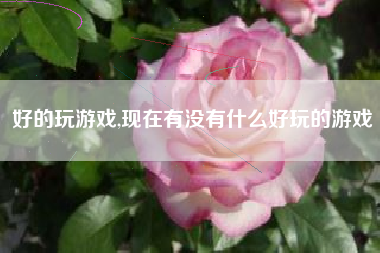 好的玩游戏,现在有没有什么好玩的游戏