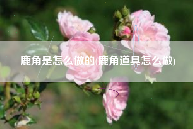 鹿角是怎么做的(鹿角道具怎么做)