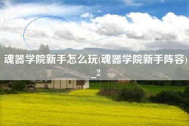 魂器学院新手怎么玩(魂器学院新手阵容)_2