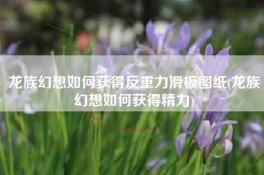 龙族幻想如何获得反重力滑板图纸(龙族幻想如何获得精力)