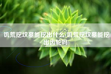 饥荒挖坟墓能挖出什么(饥荒挖坟墓能挖出齿轮吗)