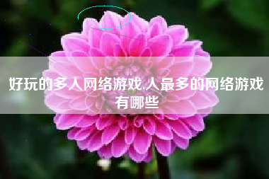 好玩的多人网络游戏,人最多的网络游戏有哪些