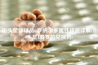 街头足球球员C罗纳尔多属性技能详解(街头足球c罗的兑换码)