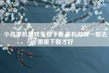 小孩单机游戏免费下载,单机游戏一般去哪里下载才好