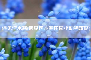 遇见逆水寒(遇见逆水寒庄园小动物攻略)