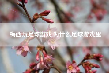 梅西玩足球游戏,为什么足球游戏里