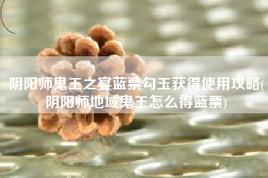 阴阳师鬼王之宴蓝票勾玉获得使用攻略(阴阳师地域鬼王怎么得蓝票)