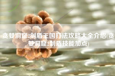 贪婪洞窟2剑盾王国打法攻略大全介绍(贪婪洞窟2剑盾技能加点)