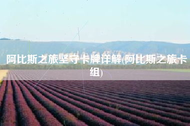 阿比斯之旅坚守卡牌详解(阿比斯之旅卡组)