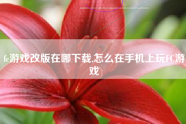 fc游戏改版在哪下载,怎么在手机上玩FC游戏