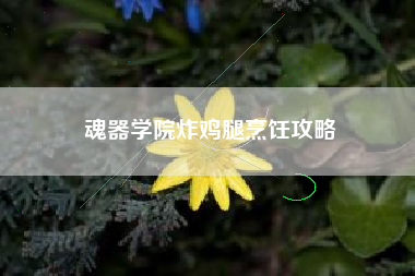 魂器学院炸鸡腿烹饪攻略