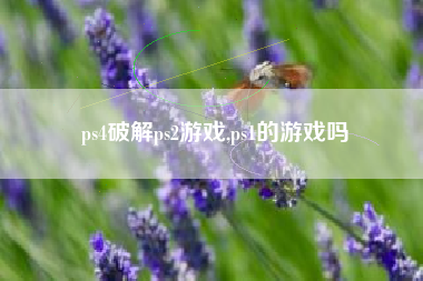 ps4破解ps2游戏,ps1的游戏吗