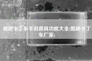 跑跑卡丁车手游道具功能大全(酷跑卡丁车厂家)