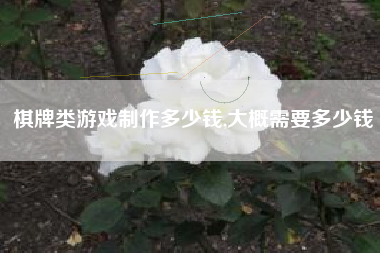 棋牌类游戏制作多少钱,大概需要多少钱