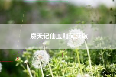 魔天记仙玉如何获取