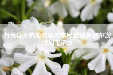 万元以下的游戏笔记本尽量轻薄,偶尔游戏的笔记本