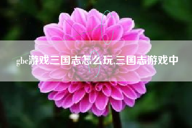 gbc游戏三国志怎么玩,三国志游戏中