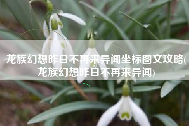 龙族幻想昨日不再来异闻坐标图文攻略(龙族幻想昨日不再来异闻)